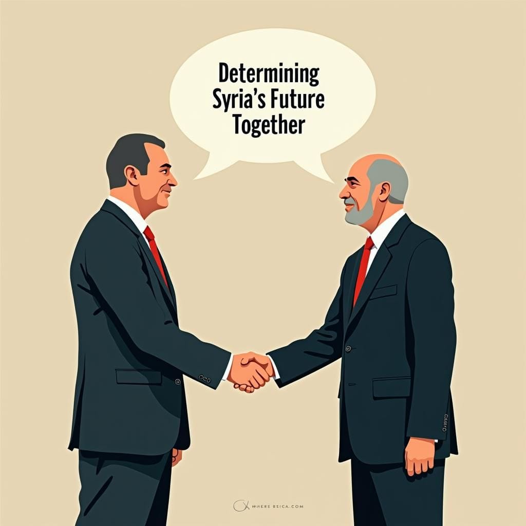 Les dirigeants de la Turquie et de la Syrie se serrent la main, la bulle de dialogue dit