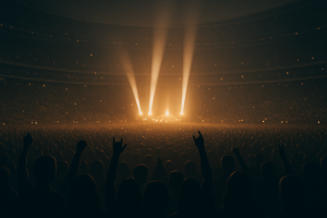 Imagen del público durante el concierto.