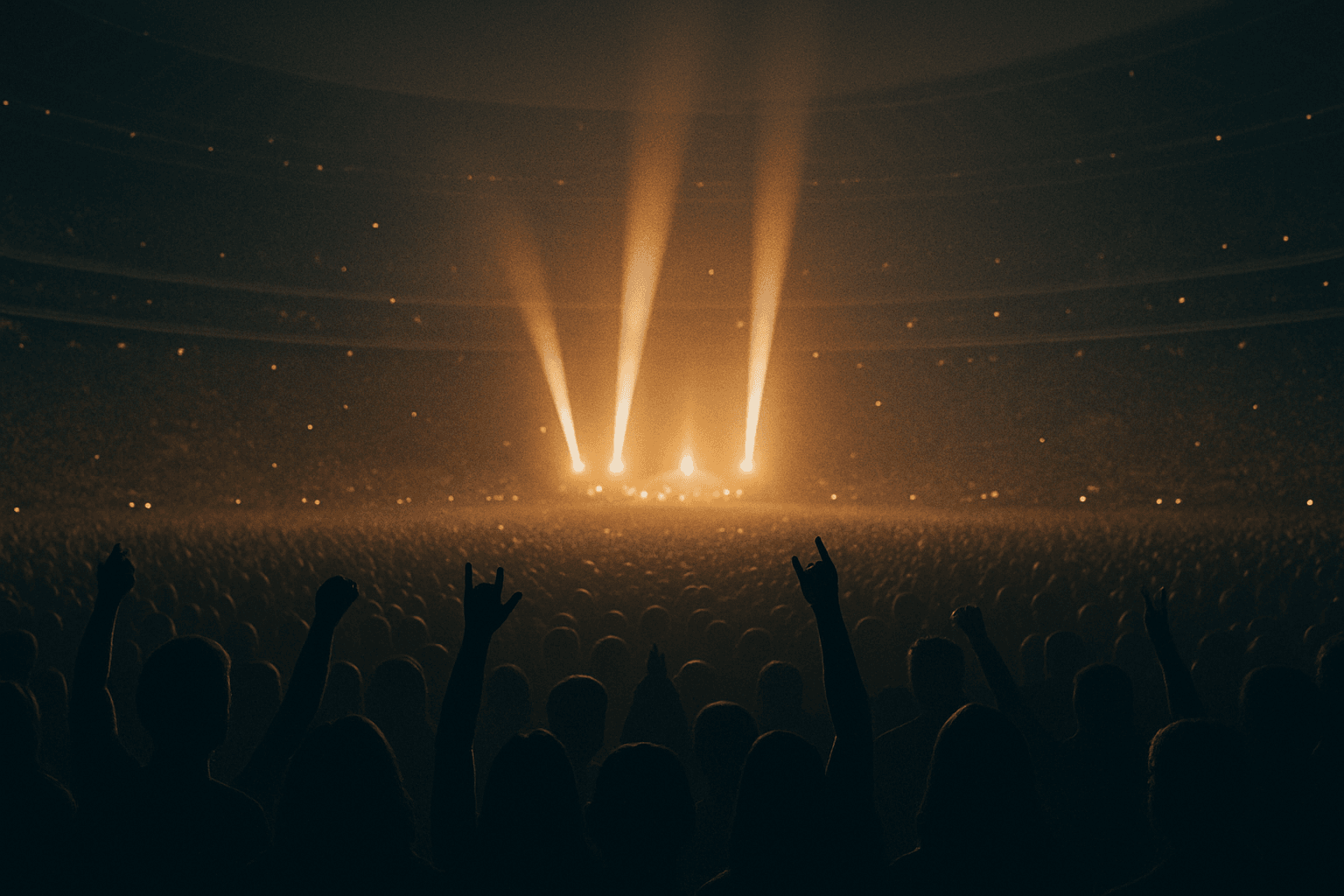 Immagine del pubblico durante il concerto.