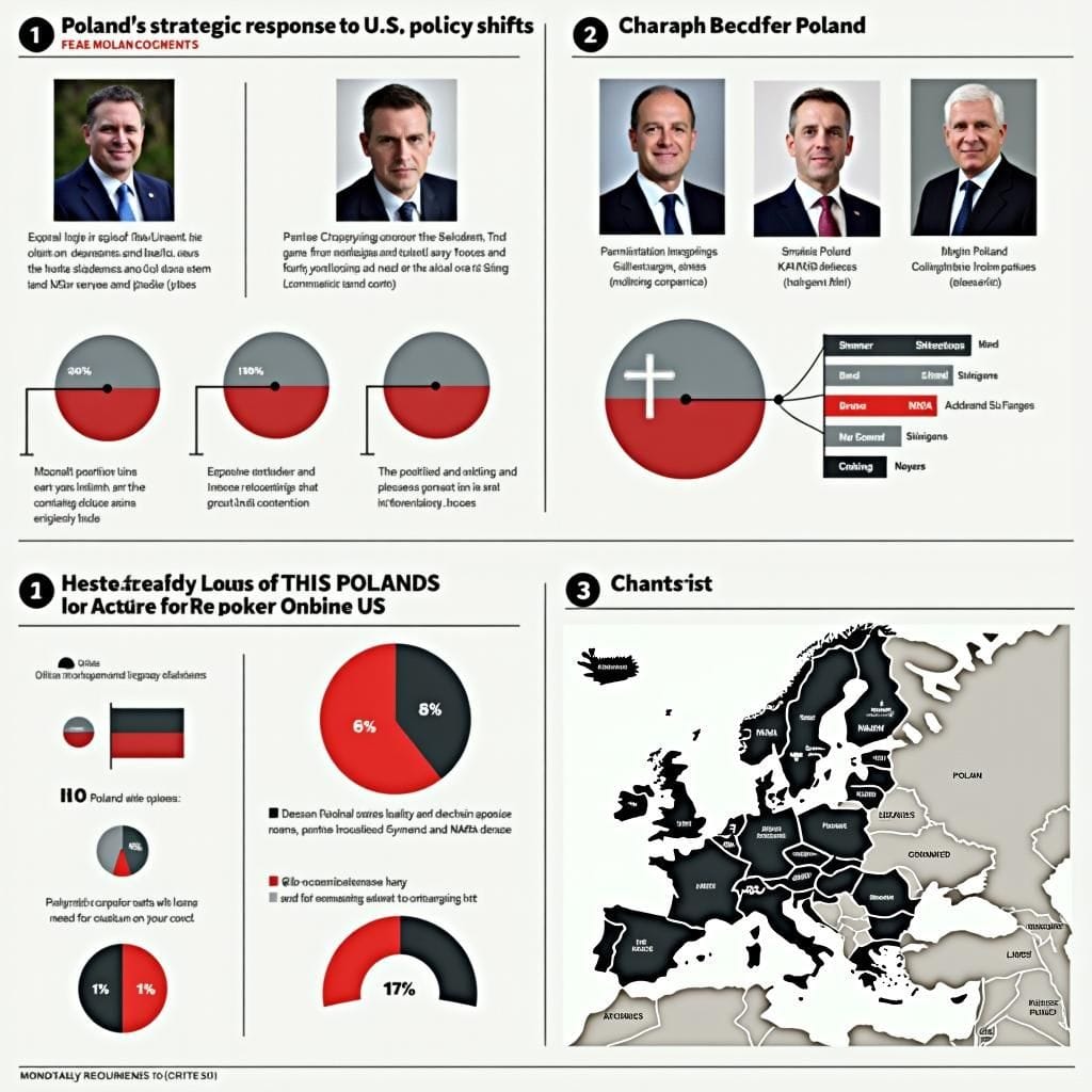 Líderes polacos discuten estrategias de defensa de la UE, visualizadas a través de movimientos de