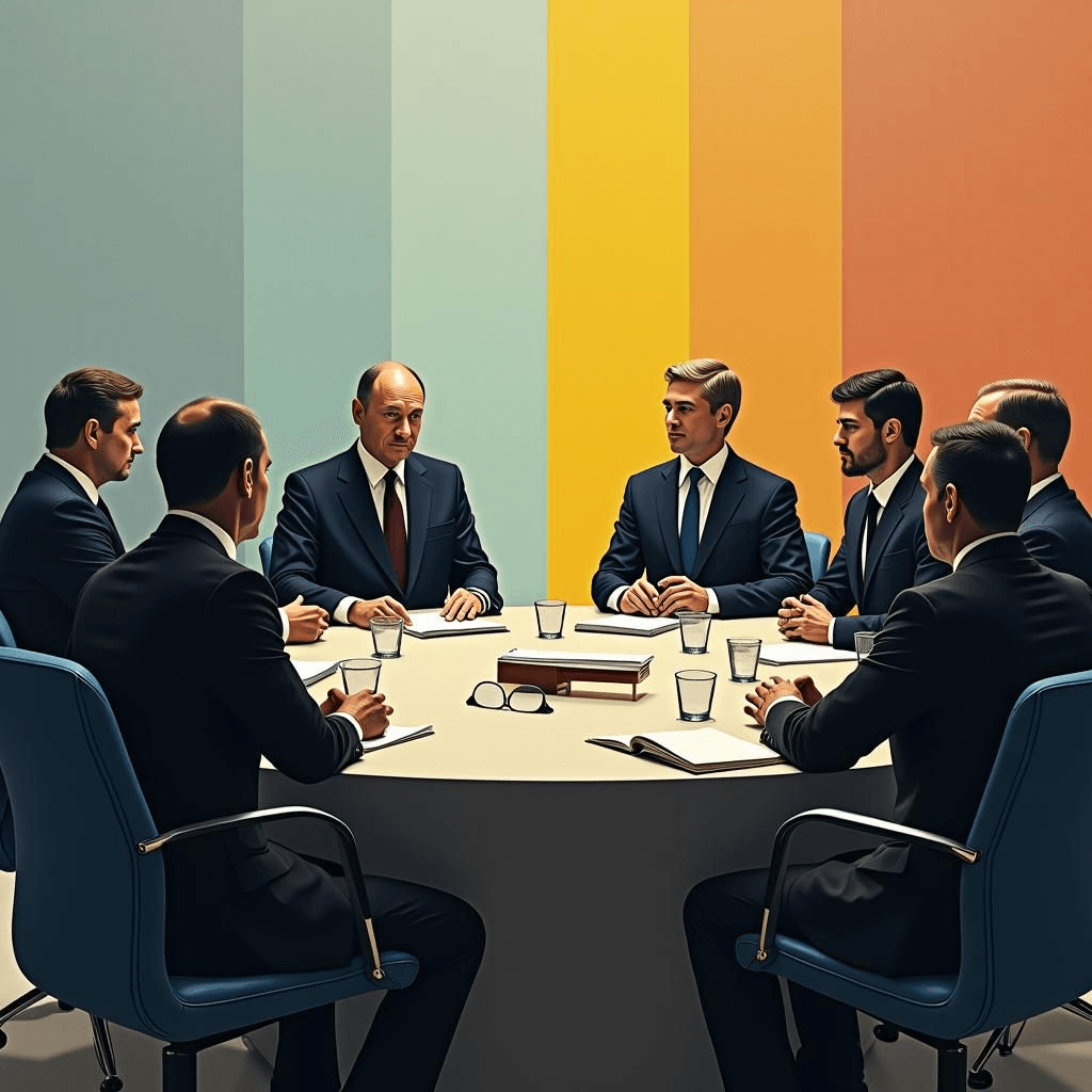 Un seul leader autoritaire vs. un leader démocratique consultant des experts divers.