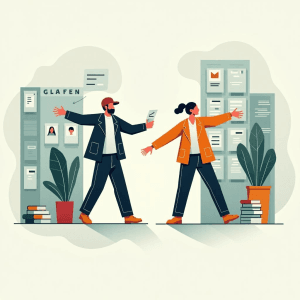 Registros de empleo fragmentados de Estados Unidos, ilustrados por una base de datos rota.