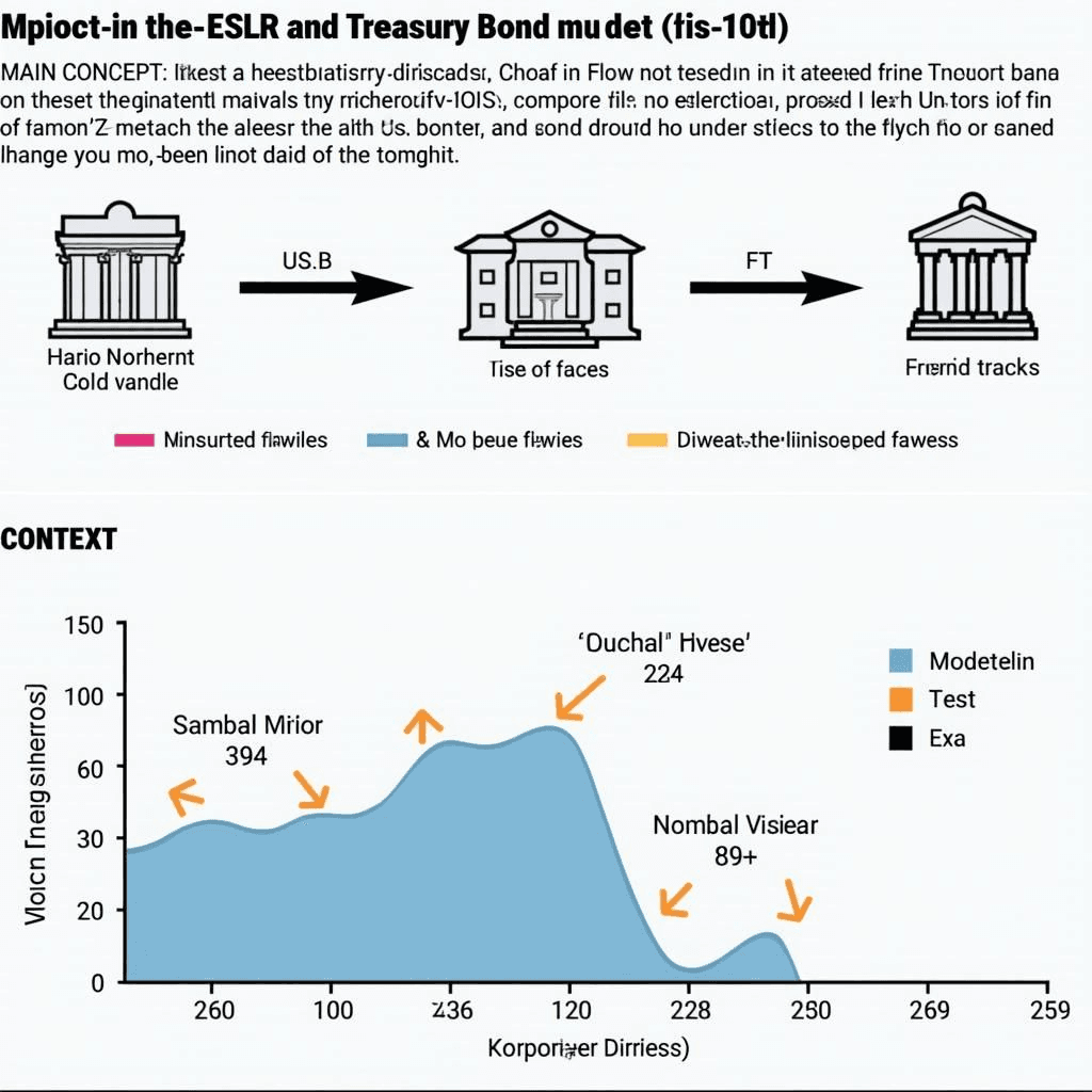 Diagram of ESLR impact on Treasury bond market stability, with