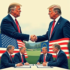 Acuerdo entre EE.UU.-UE en Trump Turnberry, gráficos financieros incluidos.