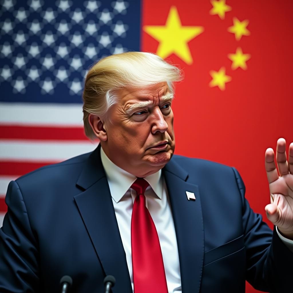 Presidente Trump, guerra commerciale, ufficiali statunitensi impegnati