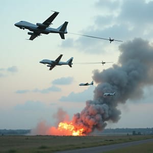 Ataques diarios de drones y misiles en aumento por Rusia, visualizados a través de: