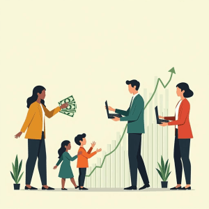 Transferencias en efectivo, búsqueda de empleo y crecimiento económico gráficos