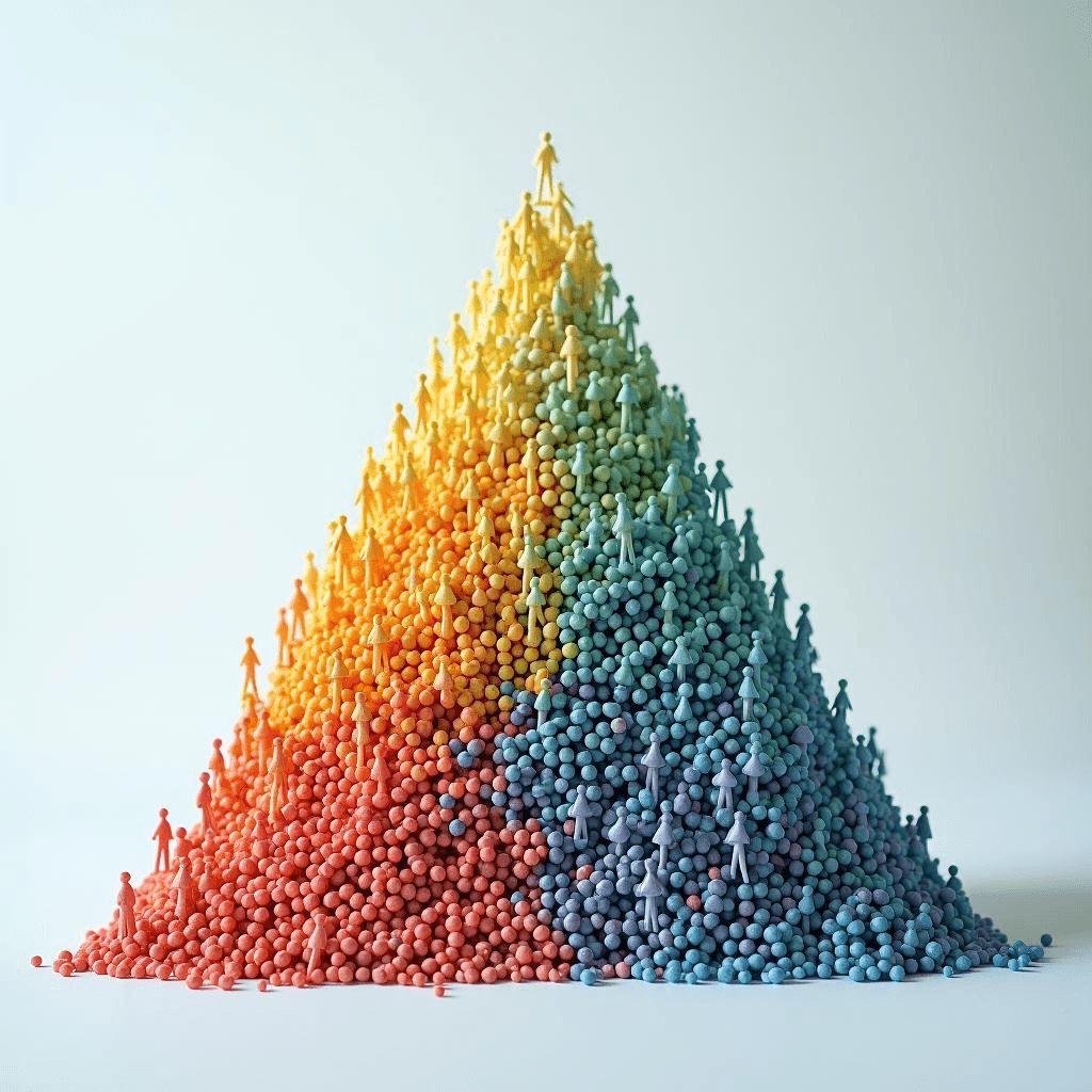 Pyramide des âges montrant les populations en déclin dans les pays candidats de l'UE.