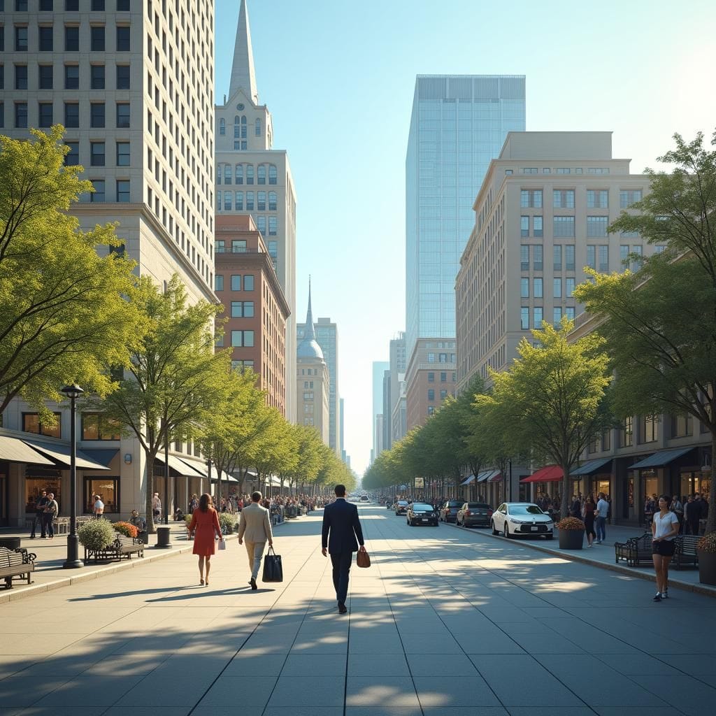 Revitalización del centro de la ciudad impulsando el crecimiento económico de SMC, mostrado en gráf