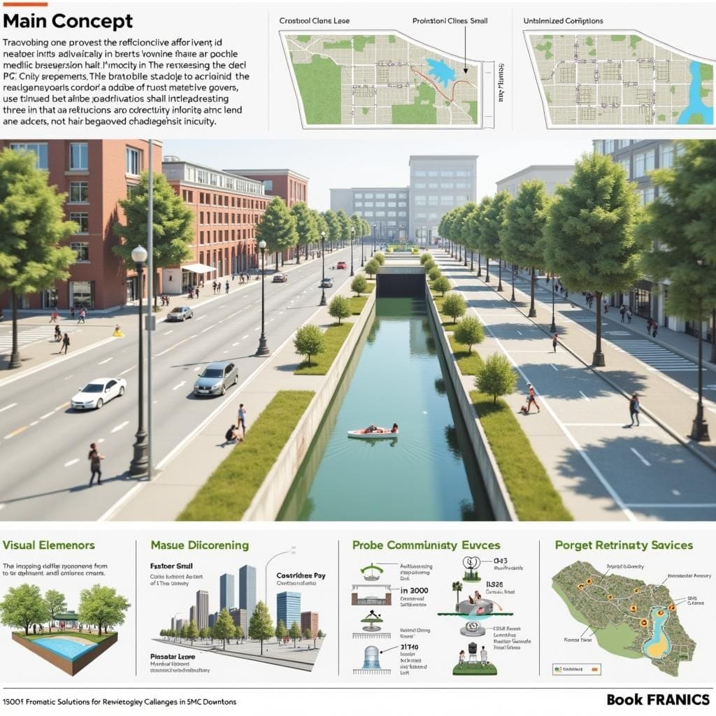 Espaces publics rénovés, transport en commun, modèles de propriété communautaire, réduits