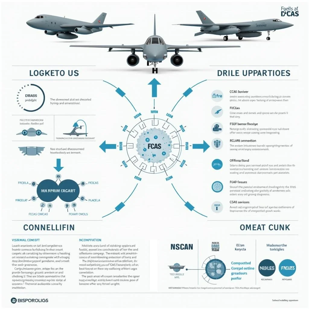 El sistema FCAS integra aviones tripulados y no tripulados con sensores y