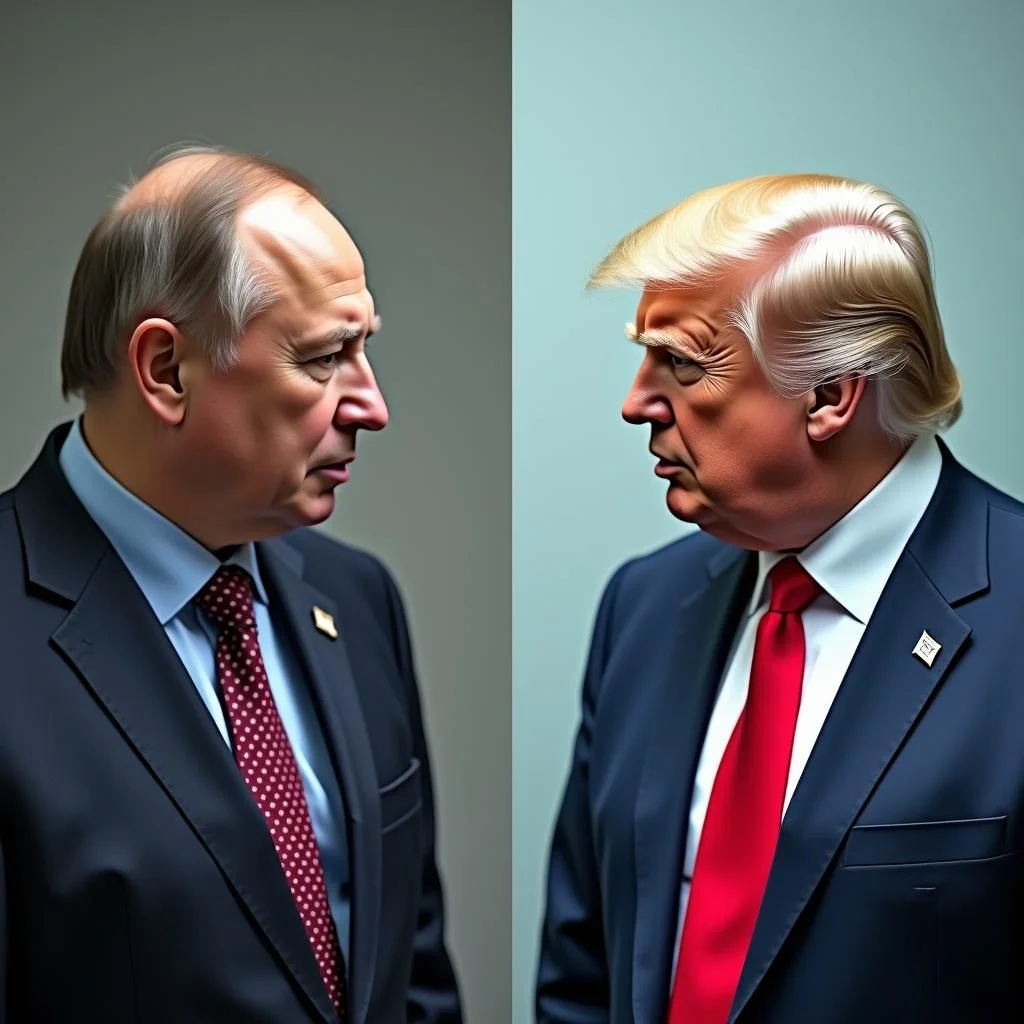 El presidente estadounidense Trump se reúne con el presidente ruso Putin en Moscú.