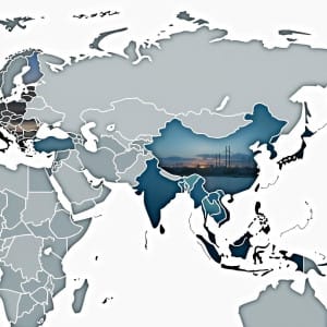 Diplomacia de Asia Central, infraestructura energética, gráficos de comercio
