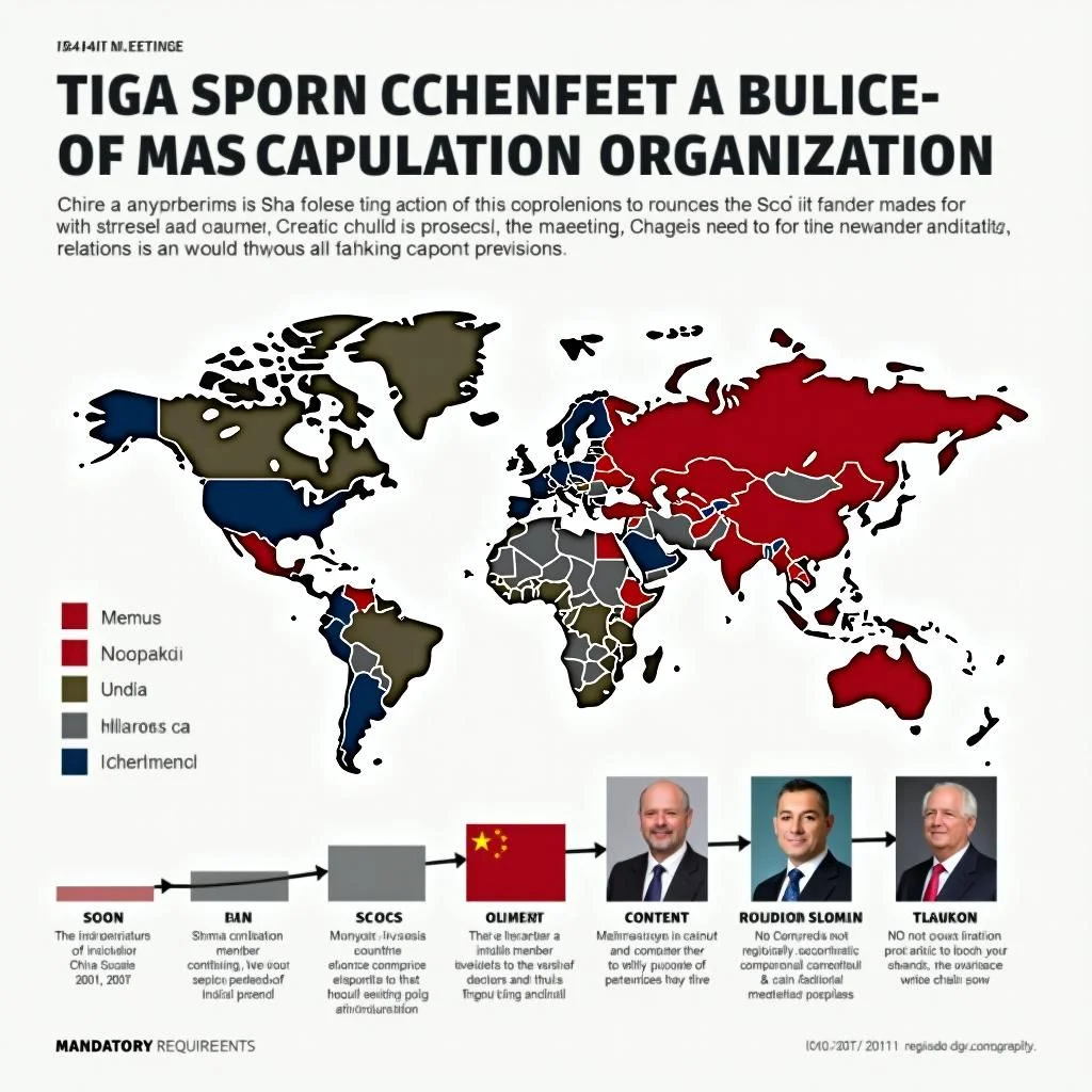Mappa dei paesi membri della SCO e cronologia dell'espansione dell'organizzazione.