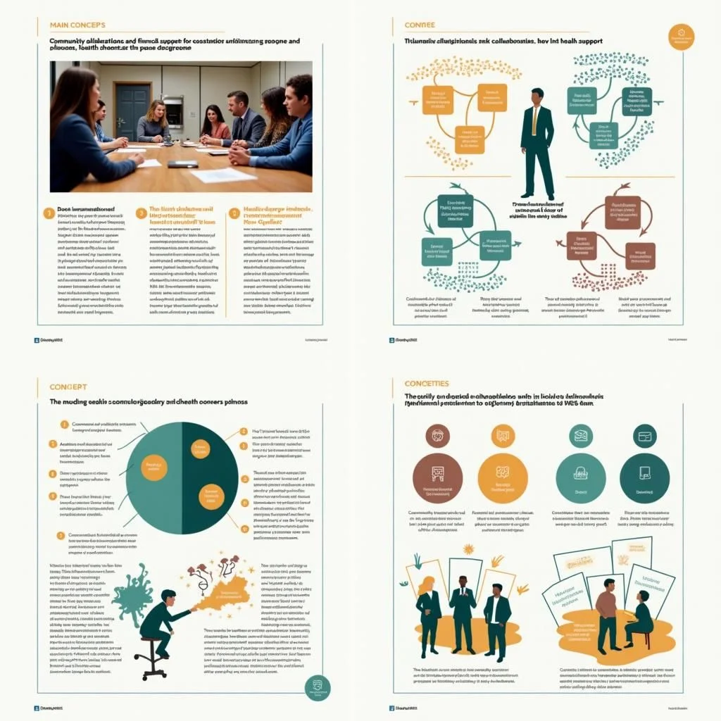 Collaborations communautaires et soutien financier pour les initiatives d'amélioration de la santé.
