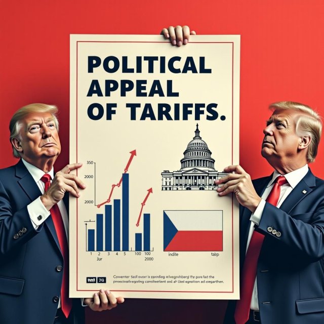 Un cartel político con un gráfico y una opinión pública dividida.