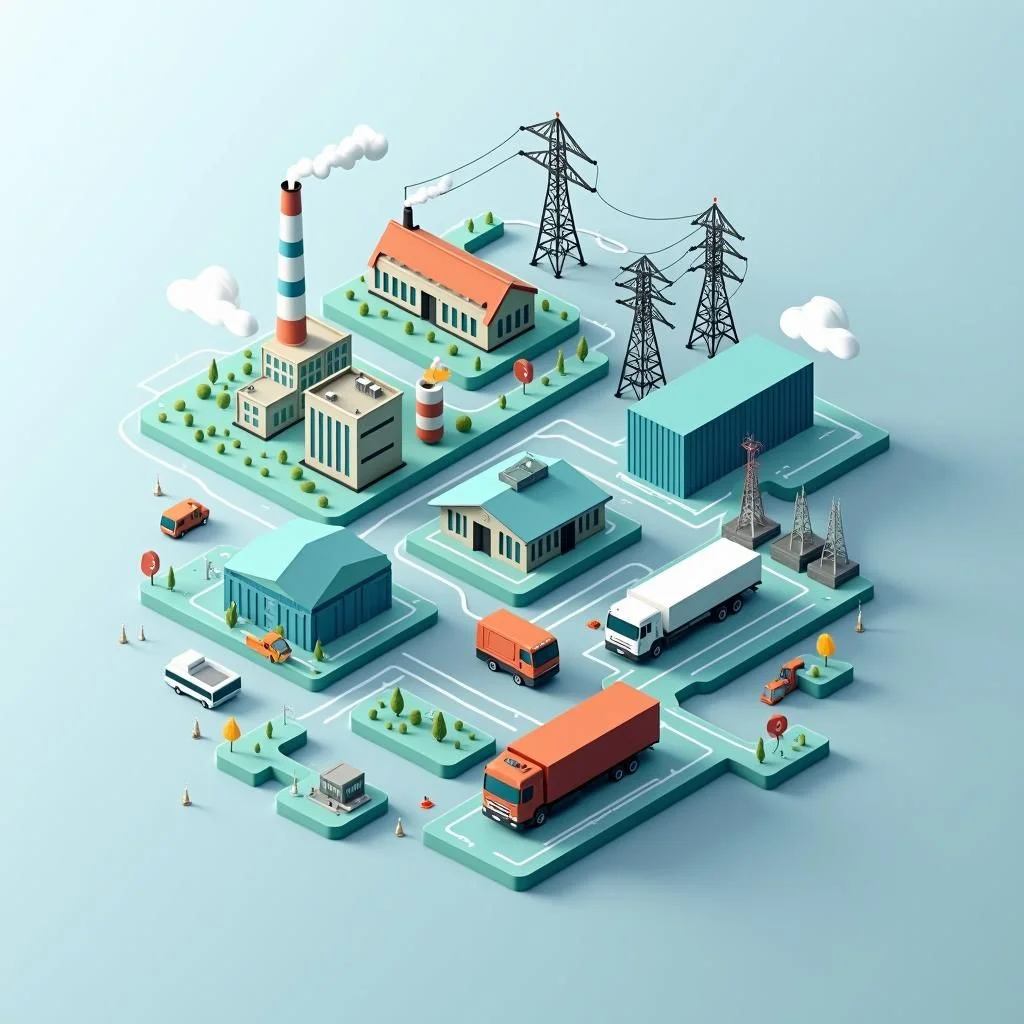 Les infrastructures et les industries soutenues par les systèmes de puissance et de connectivité modernes.