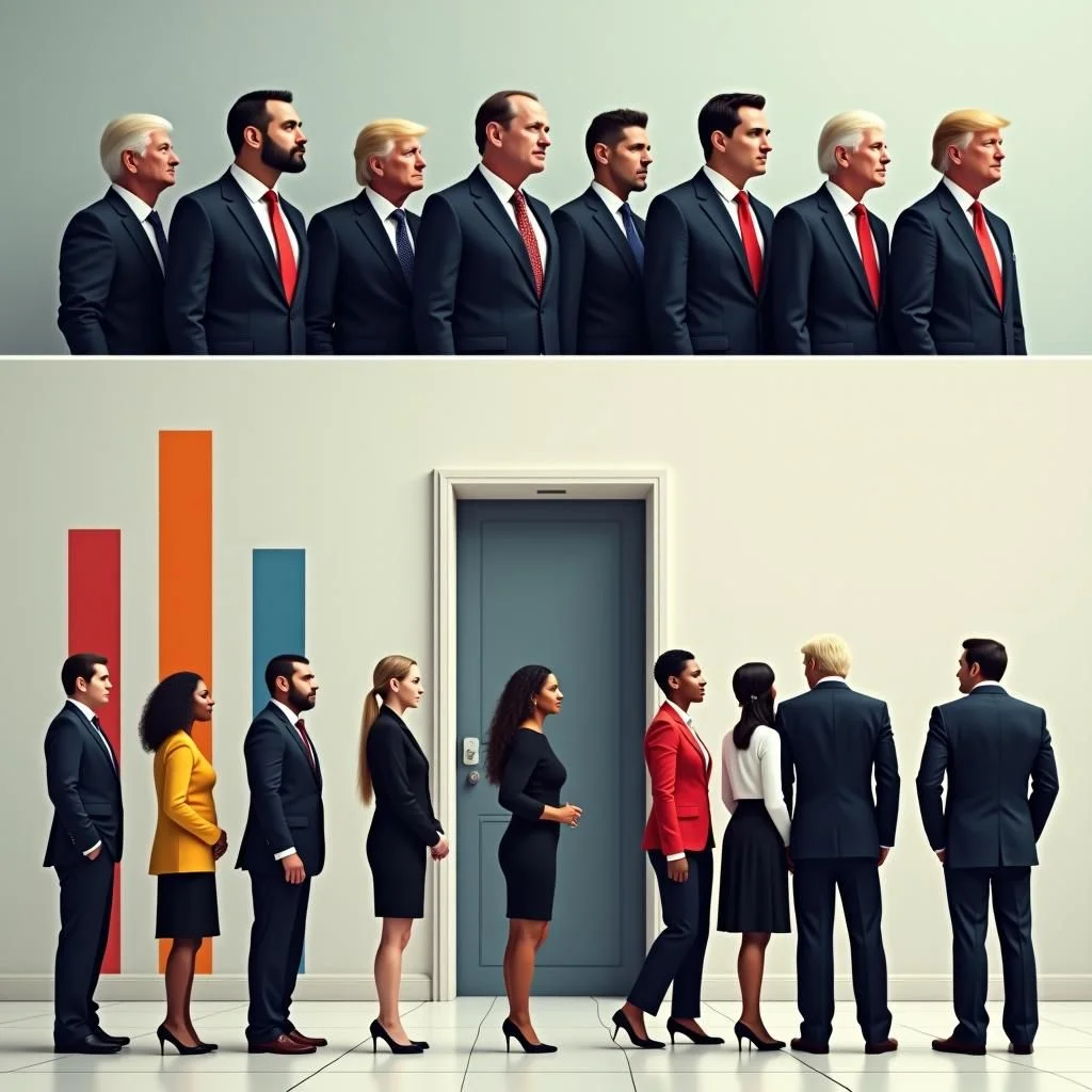Un grupo de hombres blancos con trajes y una falta.