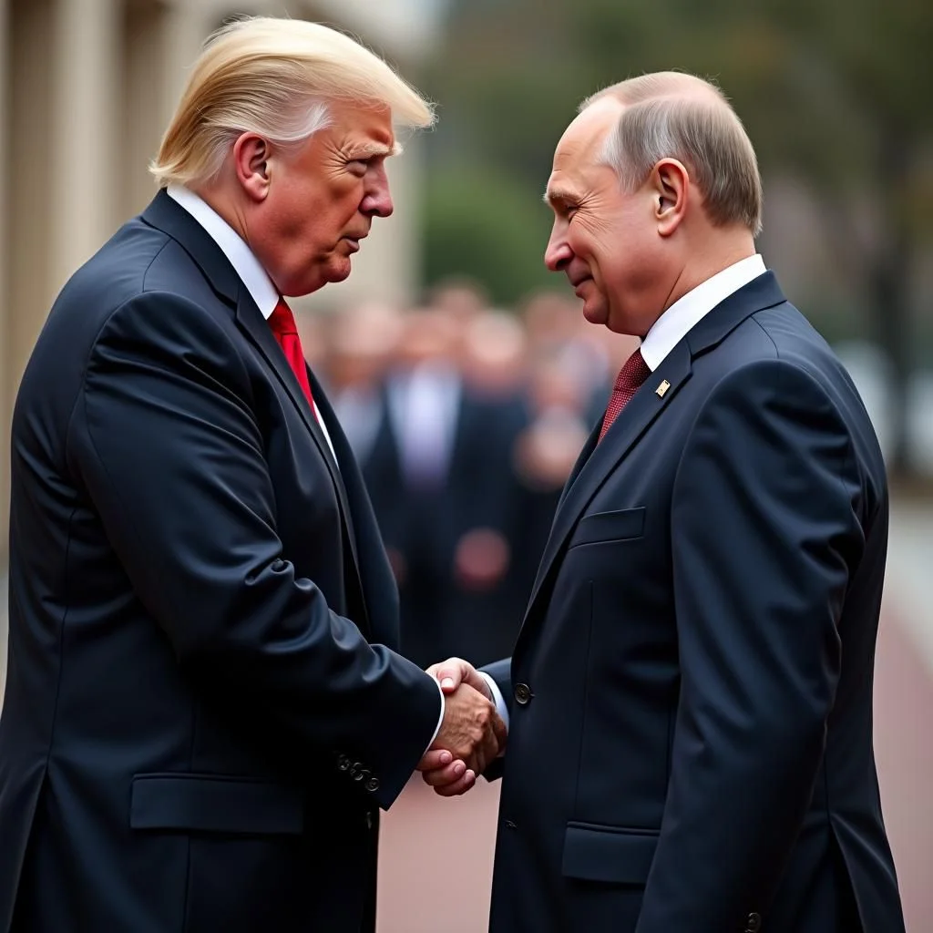 El presidente ruso Putin recibe honores, en contraste con la decepción de Trump.