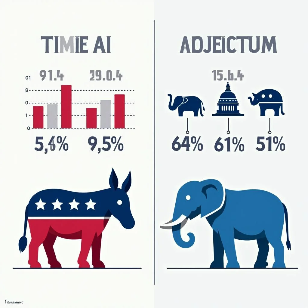 Les symboles des partis politiques et les tableaux de réglementation sont affichés côte à côte.