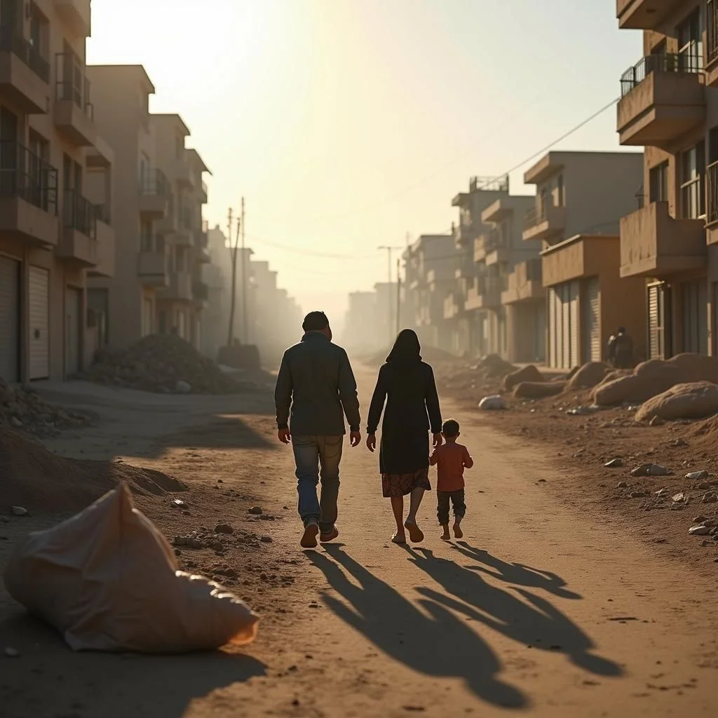 Bambini malnutriti e campi profughi devastati in Gaza.