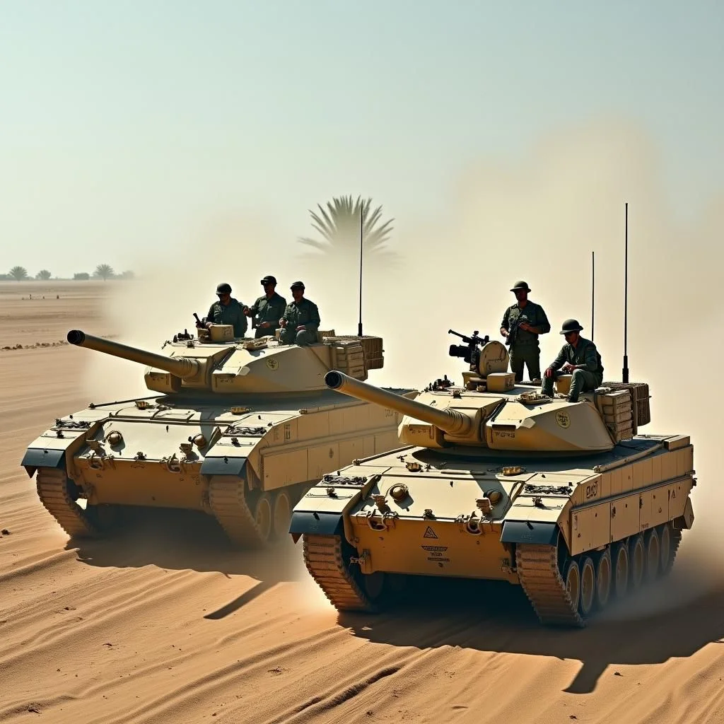 Los tanques militares israelíes y los soldados se preparan para una posible operación en Gaza.
