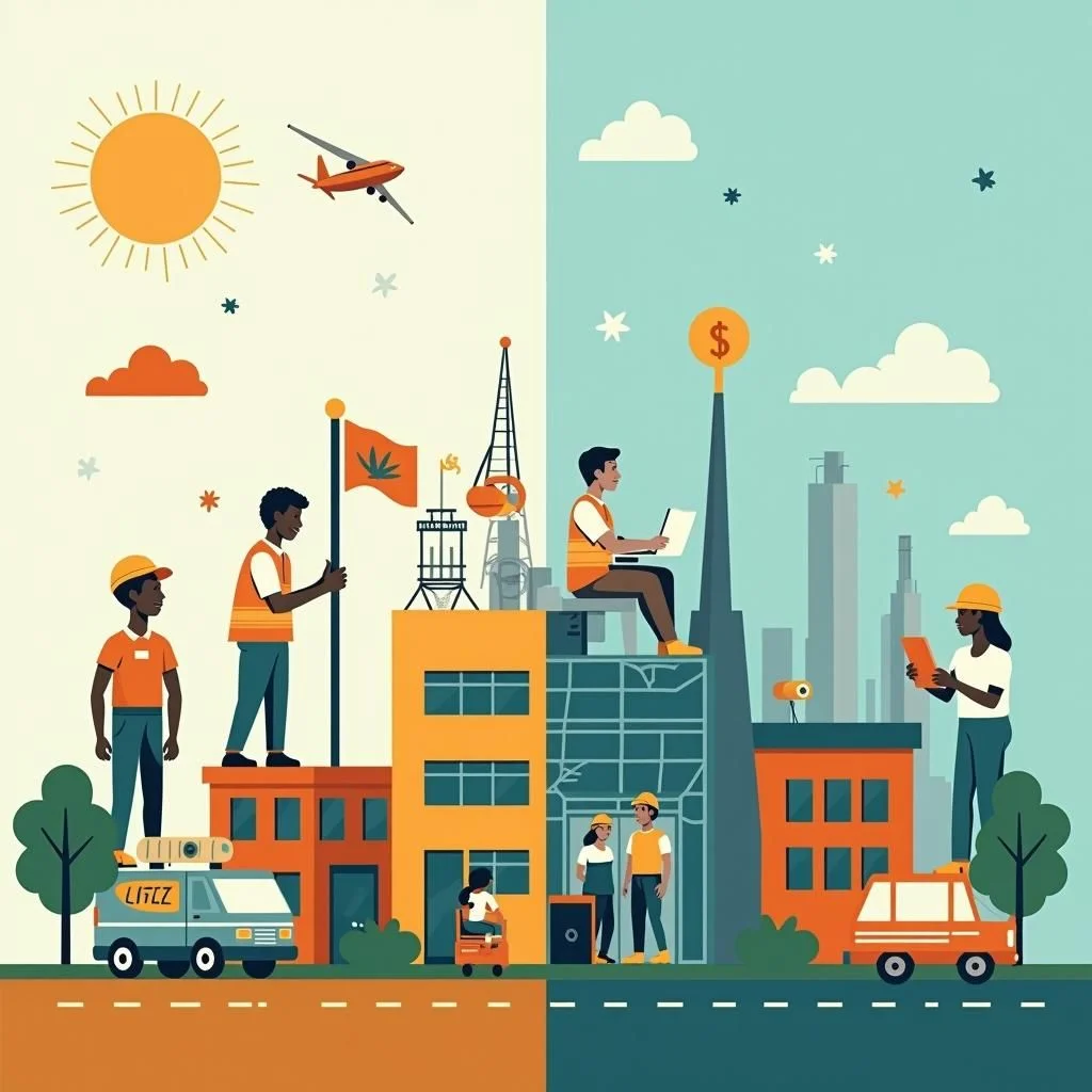 Young entrepreneurs, educational institutions, technological advancements, and manufacturing plants drive