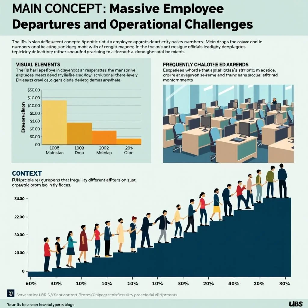 Une importante baisse d'employés et des files d'attente des contribuables longues.