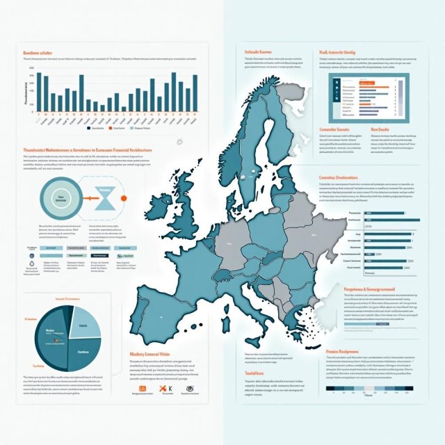 Gráficos y mapas que ilustran las debilidades estructurales financieras de la zona euro.