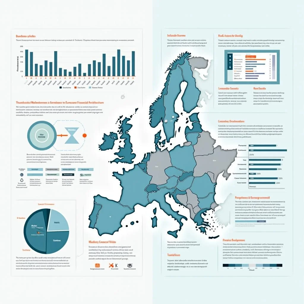 Gráficos y mapas que ilustran las debilidades estructurales financieras de la zona euro.
