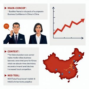 La gráfica muestra una disminución en la confianza empresarial en China, los líderes parecen preocupados.