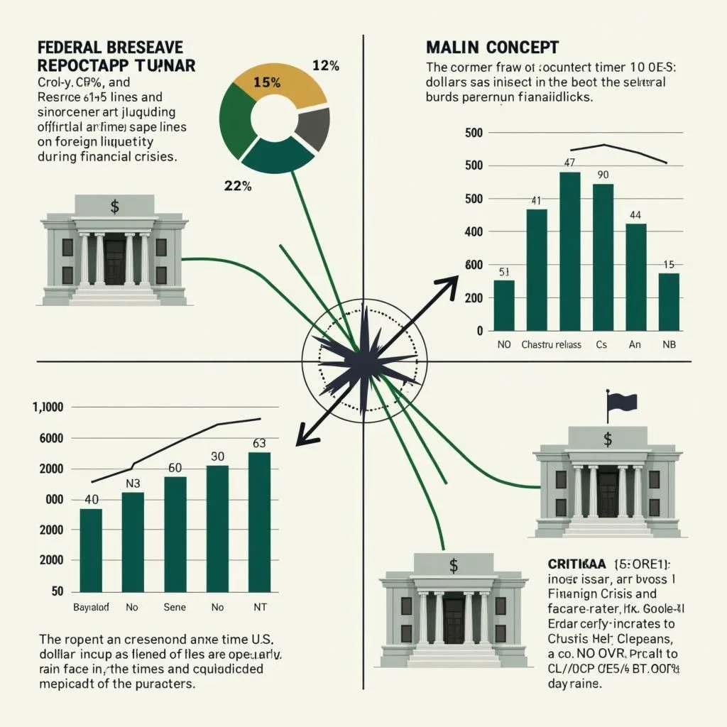 Gráficos e imágenes que ilustran las operaciones de líneas de swap del Banco de la Reserva Federal.