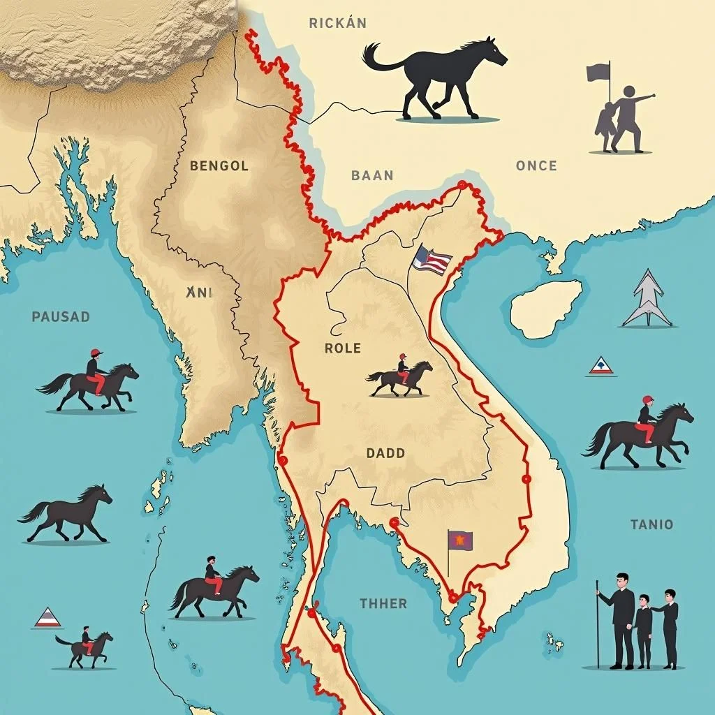 Cartes de la frontière disputée entre la Thaïlande et le Cambodge avec présence militaire.