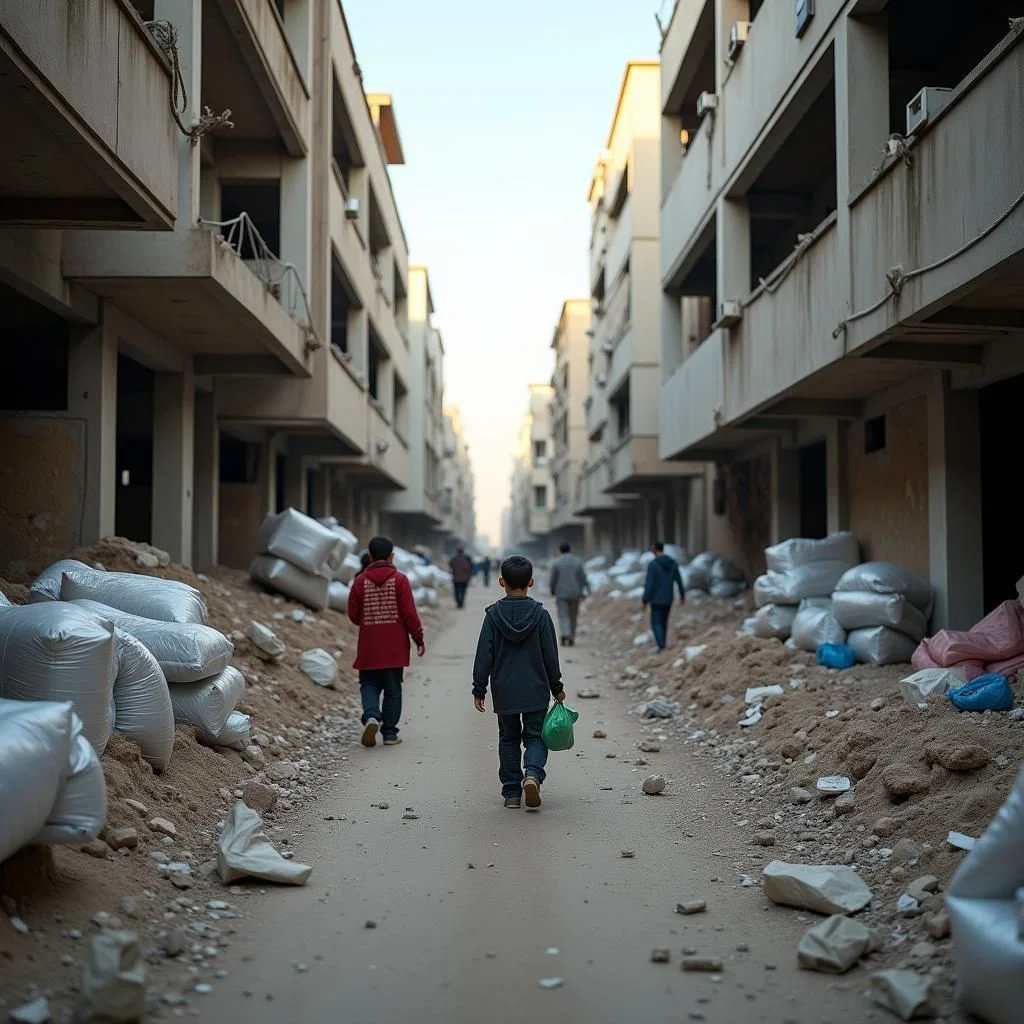 Les bâtiments détruits et les fournitures médicales au milieu de la crise humanitaire à Gaza.