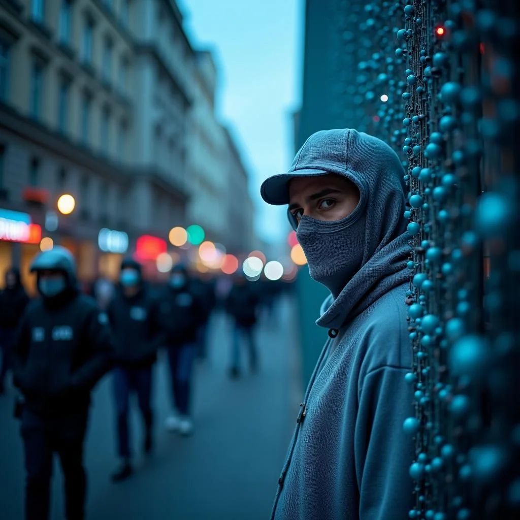 Les caméras de police, les drones et les équipements de fouille de données dans un dispositif de surveillance.