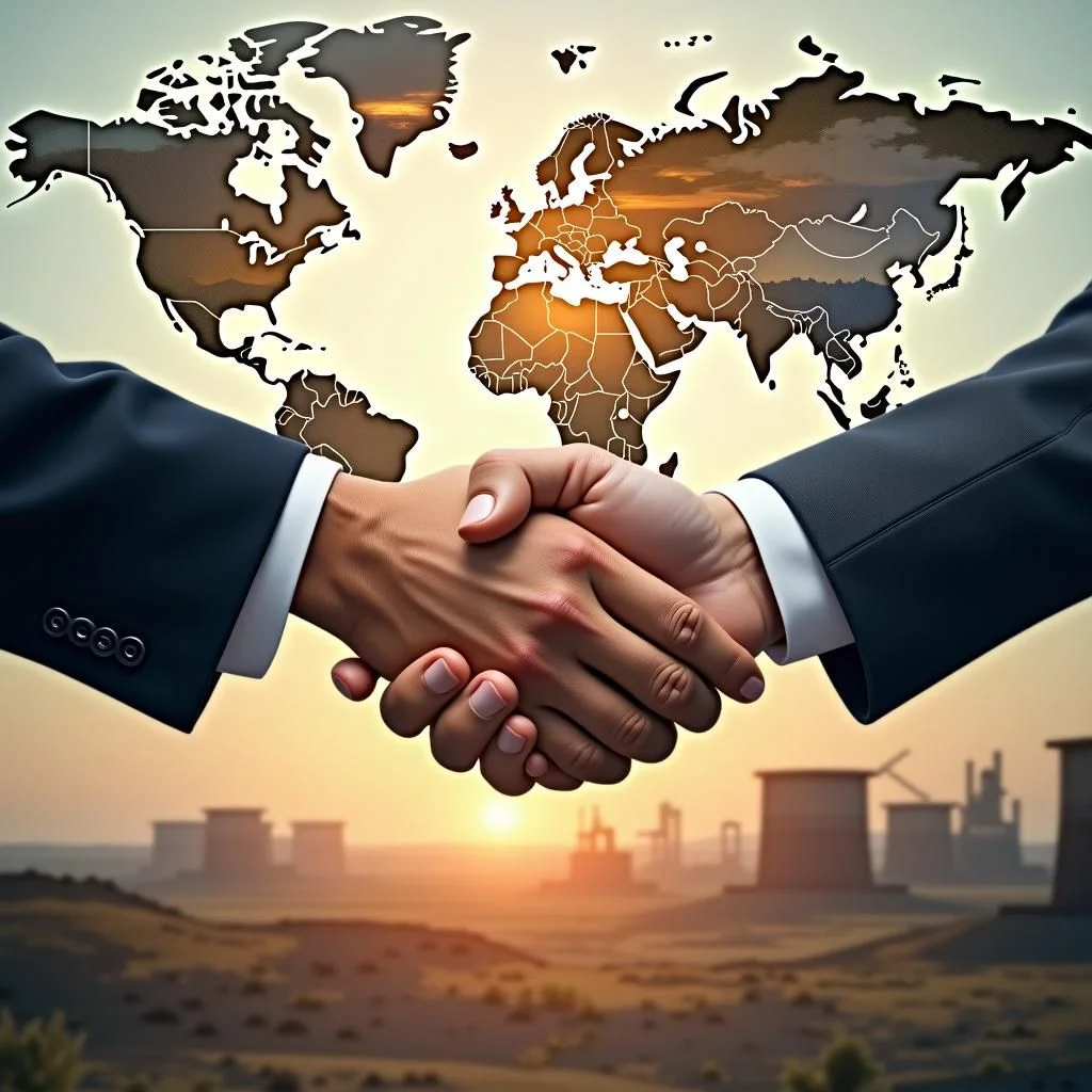 Les dirigeants africains et américains se serrent la main sur les investissements minières.