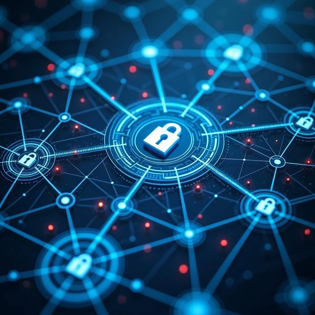 Les organes réglementaires interconnectés avec les algorithmes d'IA et les flux de données.