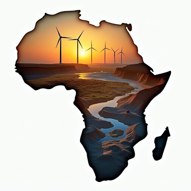 Mapas e imágenes de los yacimientos minerales y la energía renovable de África.