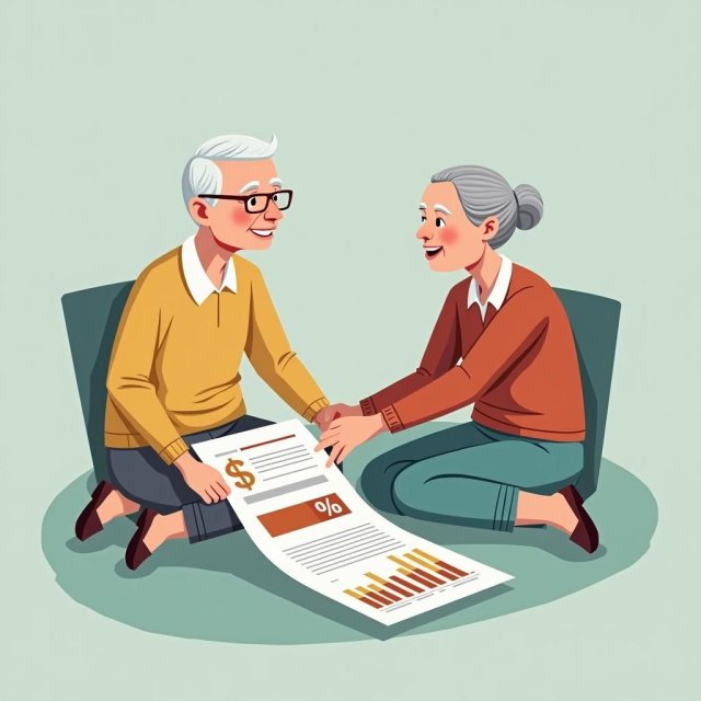 Los abuelos cuidando a los nietos con recursos de apoyo financiero.