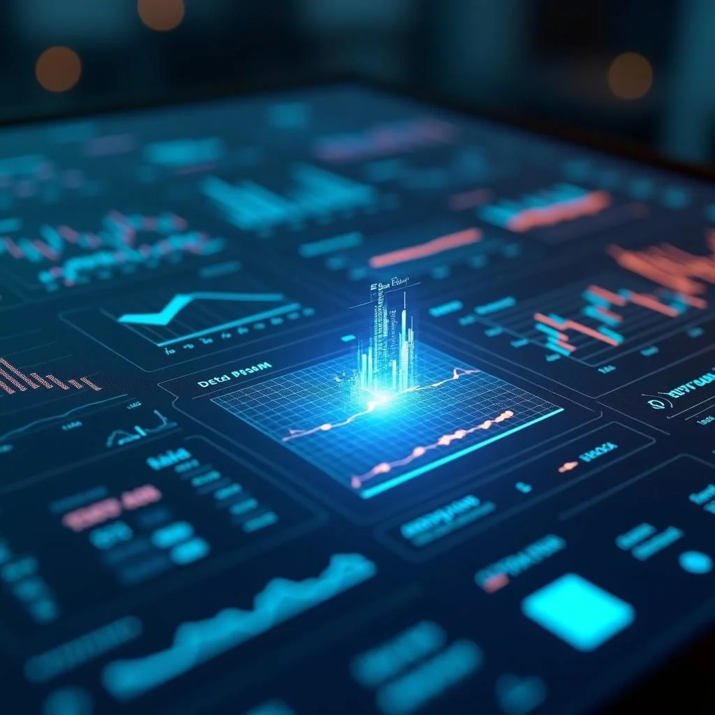 Un dashboard di dati chiaro e organizzato con strumenti visivi.