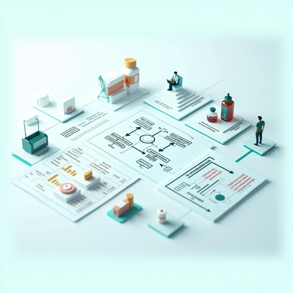 Diagramma di flusso della strategia di politica per affrontare le carenze di farmaci essenziali.