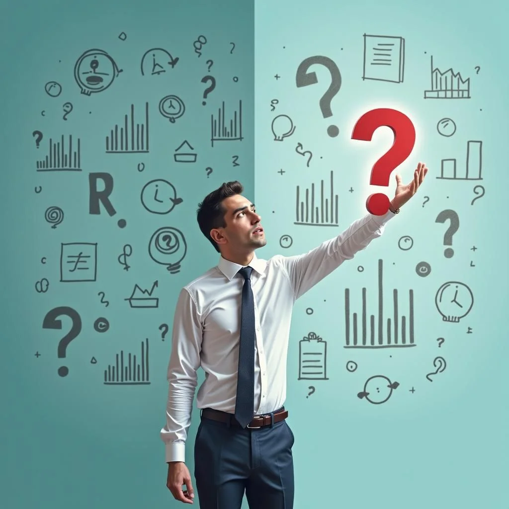 Uncertain taxpayers face fluctuating tax regulations and financial charts.