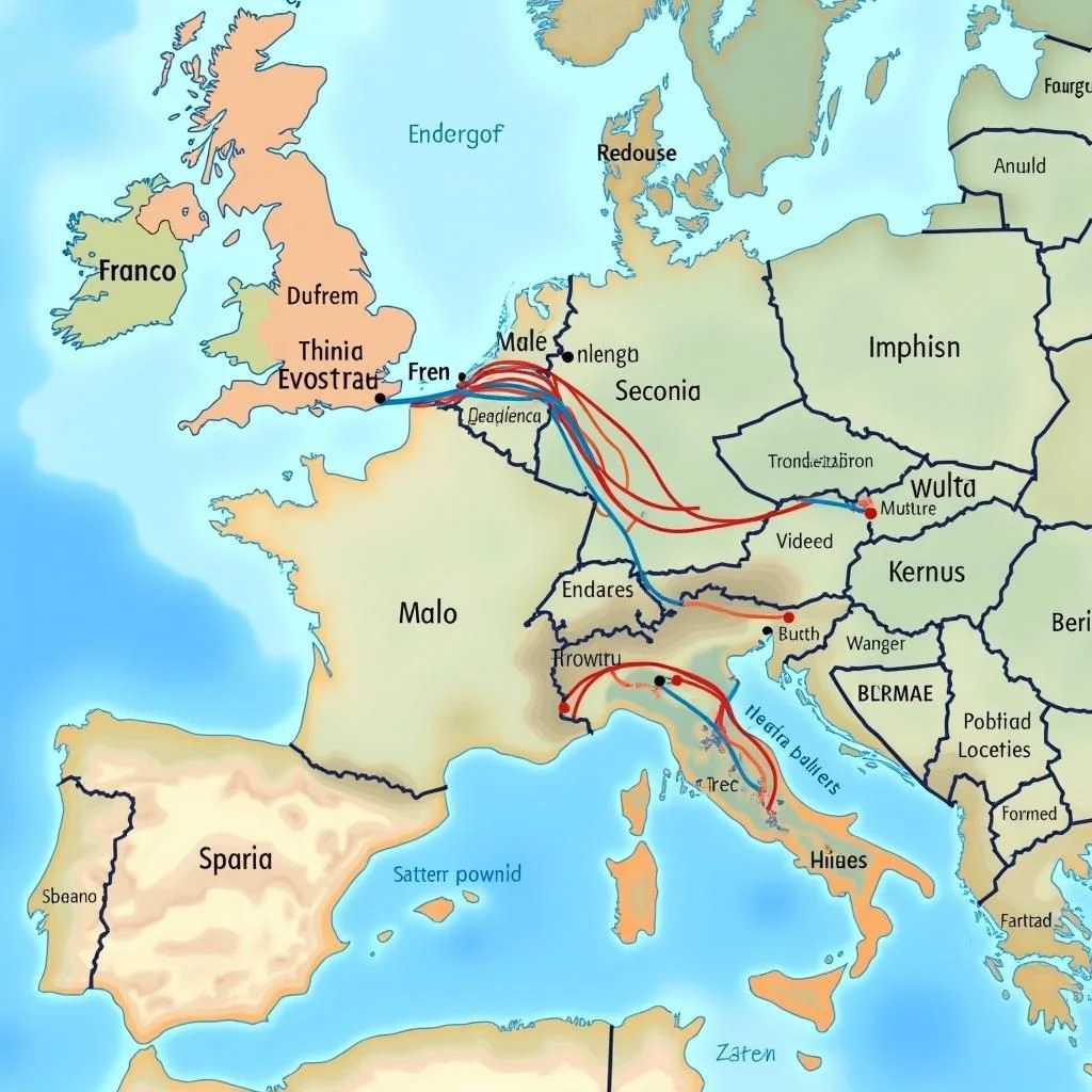 Mapas y diagramas que ilustran la infraestructura energética ibérica y sus interconexiones.