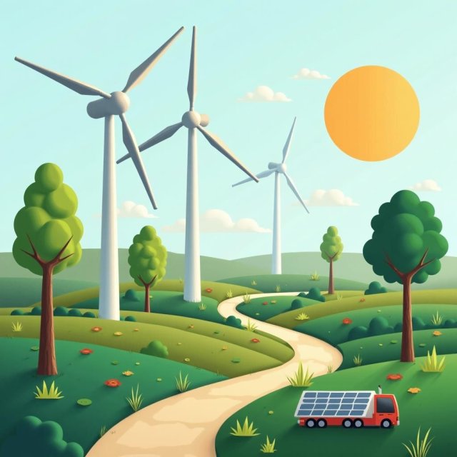Los miembros de la comunidad colaboran en proyectos de energía sostenible juntos.