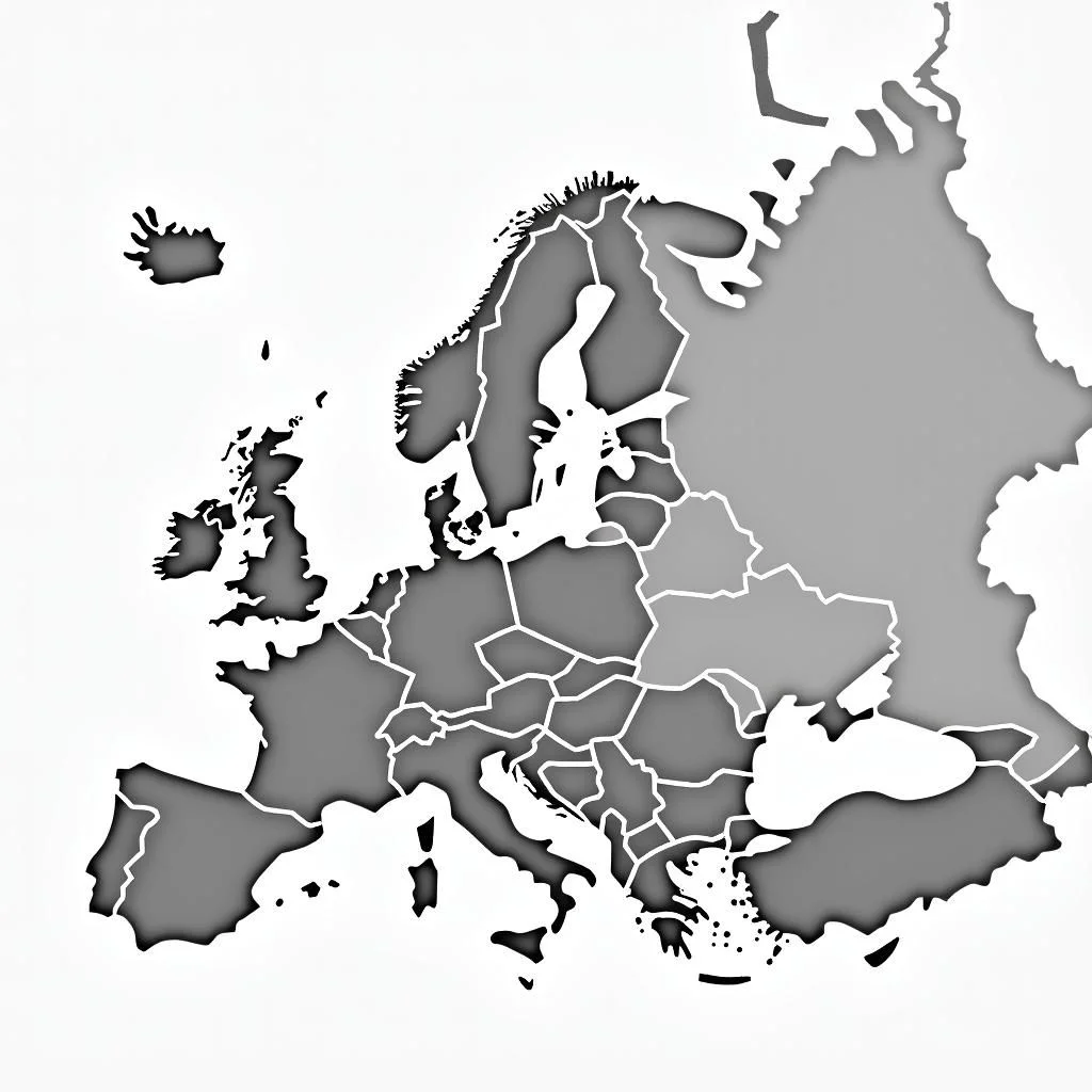 Un mapa de Europa con iconos y flechas que indican preocupaciones.