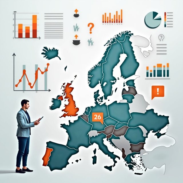 Los gráficos ilustran la población envejecida de Europa y la fuerza laboral inmigrante.