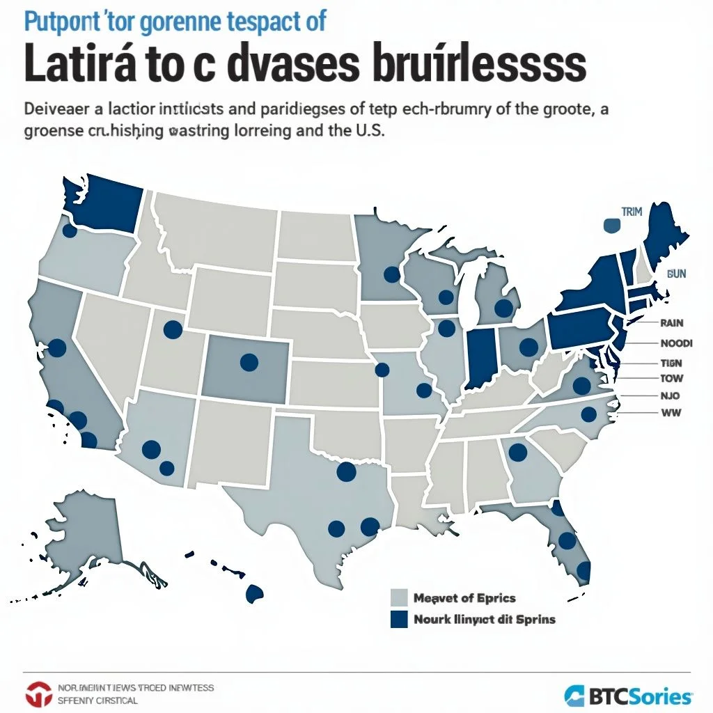 Los gráficos y mapas muestran el crecimiento de los negocios latinos y su impacto económico.