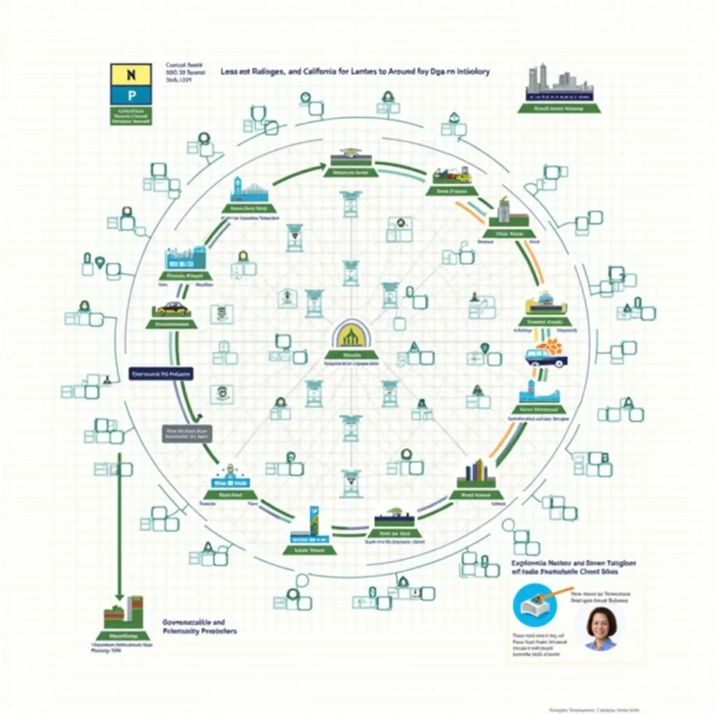 Un diagrama de flujo de las cargas de la política climática sobre las autoridades locales.