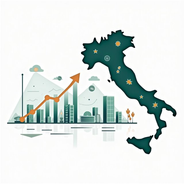 Gráfica que ilustra la estrategia de inversión de China en Italia en constante cambio desde 2021-2024.