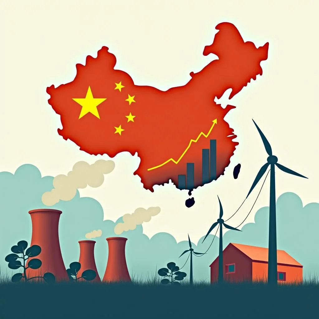 Les émissions de Chine diminuent aux côtés d'une capacité de production d'énergie renouvelable en croissance.